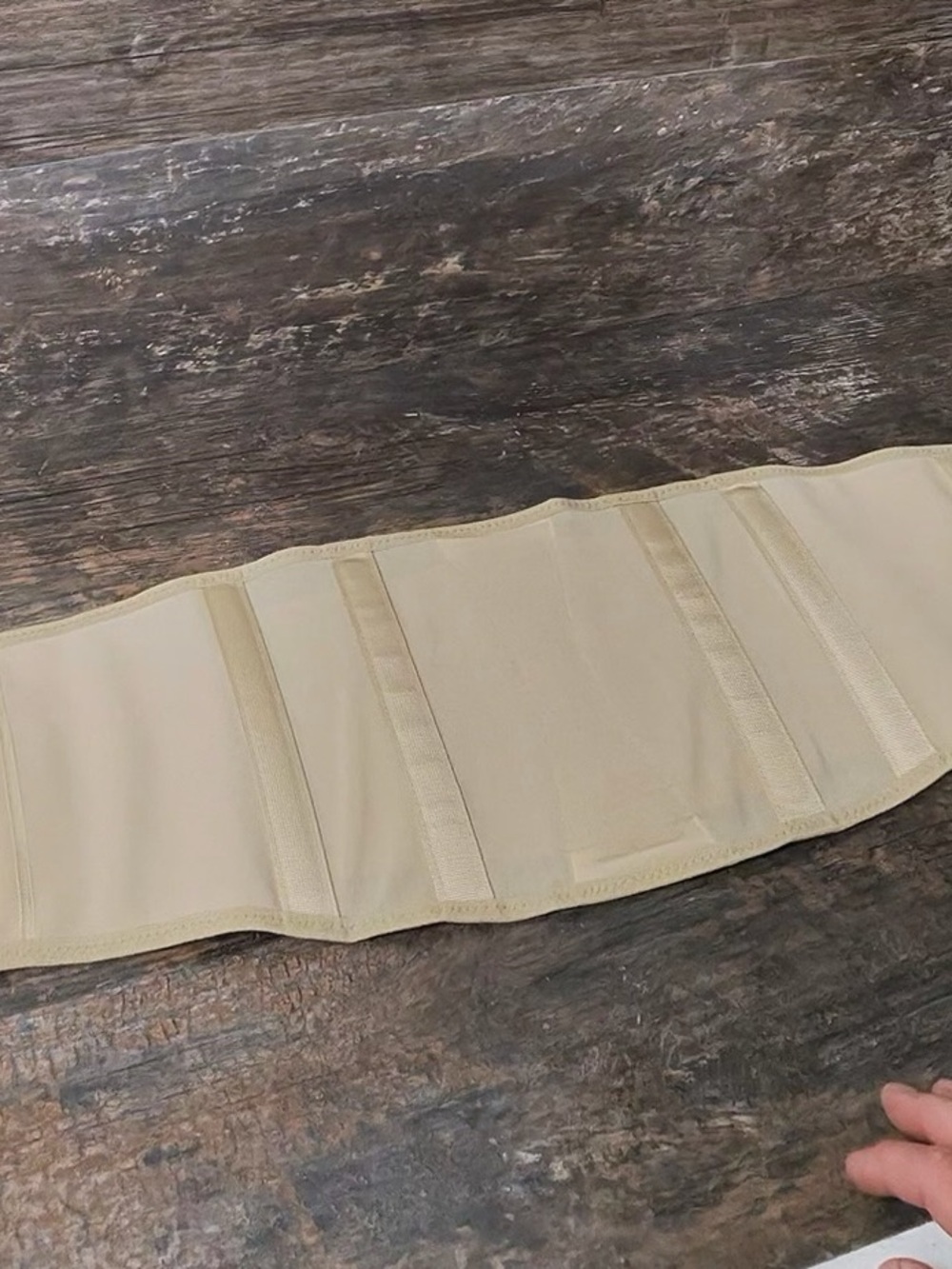 Copper Fit Women's Beige Waist Back Belly Support Belt - Neutral Comfort S/M